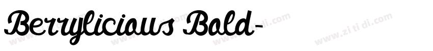 Berrylicious Bold字体转换 Berrylicious Bold字体转换